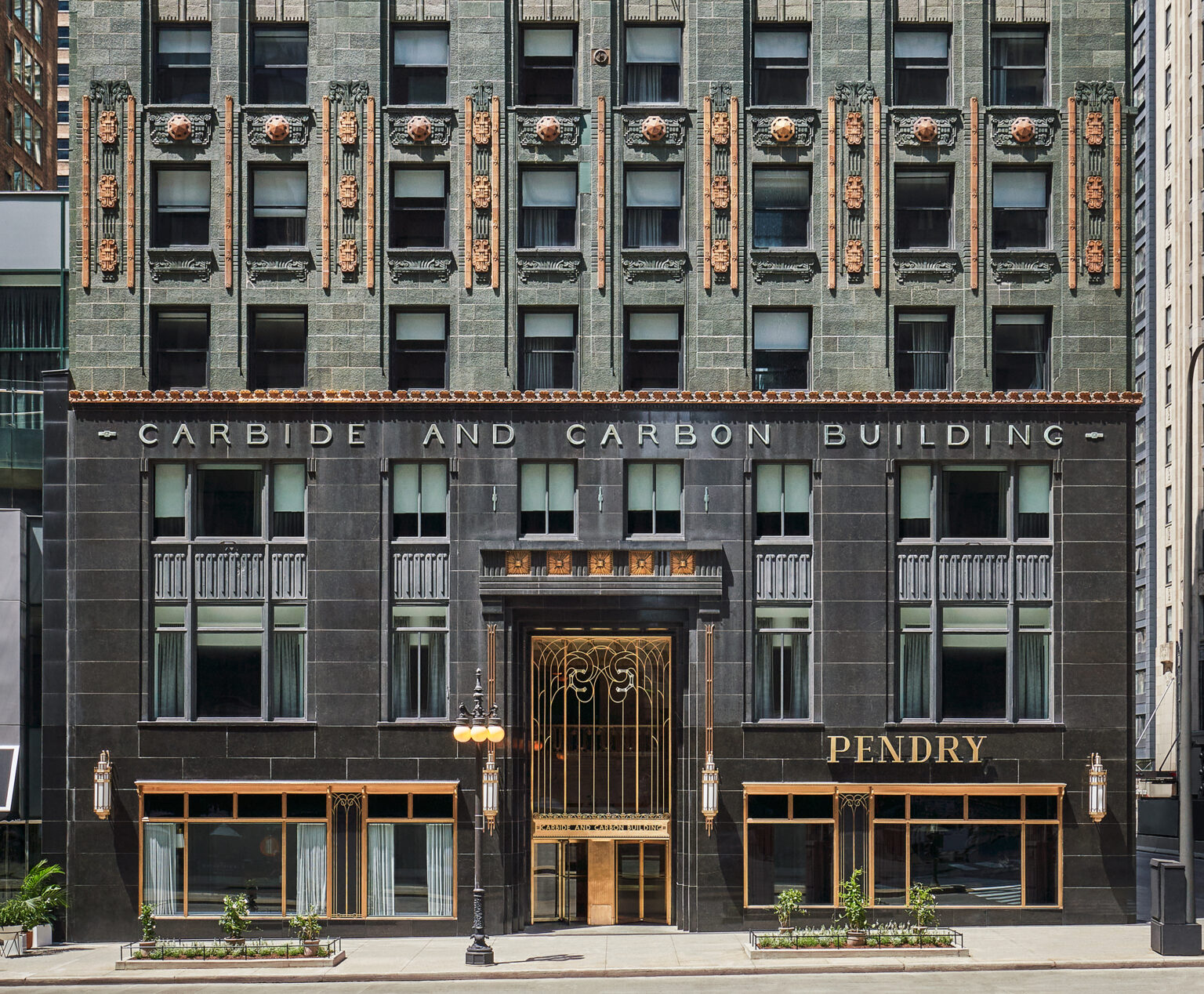 Exterior of Carbide & Carbon Building