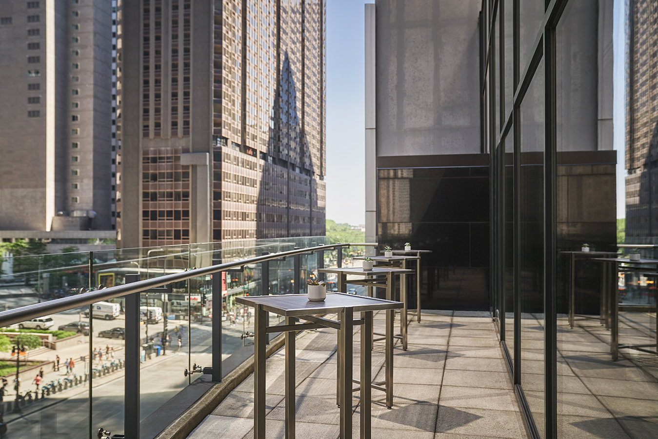 Michigan Terrace Ballroom at Pendry Chicago with Outdoor space overlooking Michigan Avenue