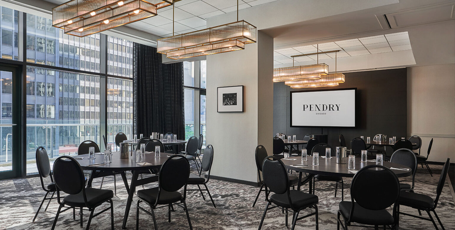 An event space with a view at Pendry Chicago