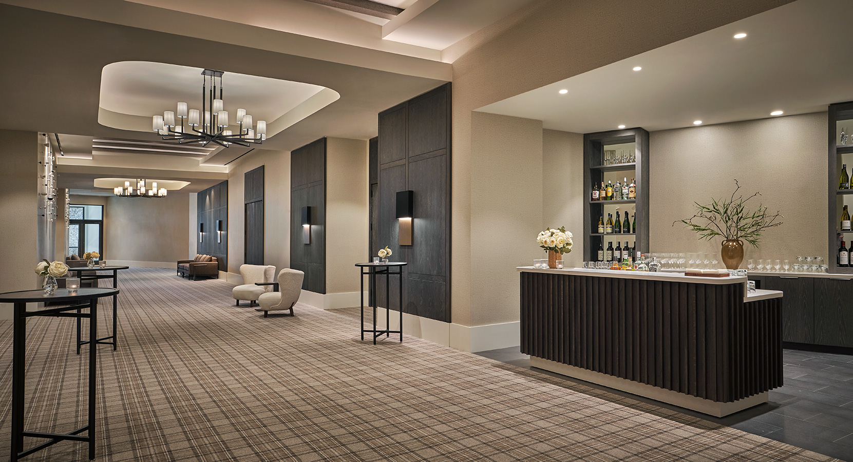 Ballroom Foyer at Pendry Park City, luxury hotel in Park City, Utah