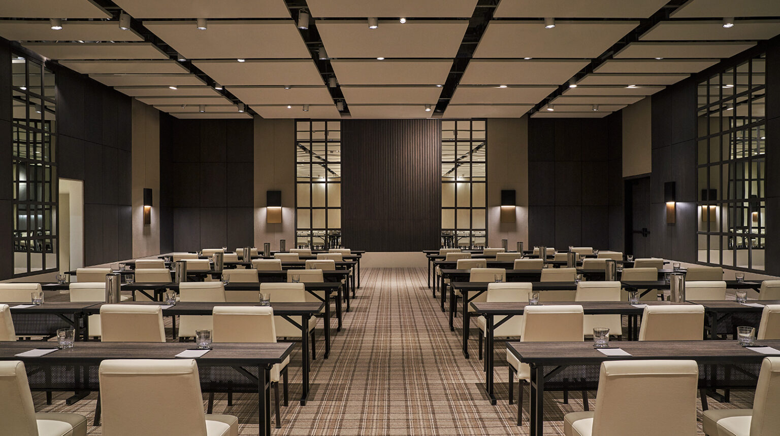 Ballroom Classroom Set Up at luxury Utah resort, Pendry Park City