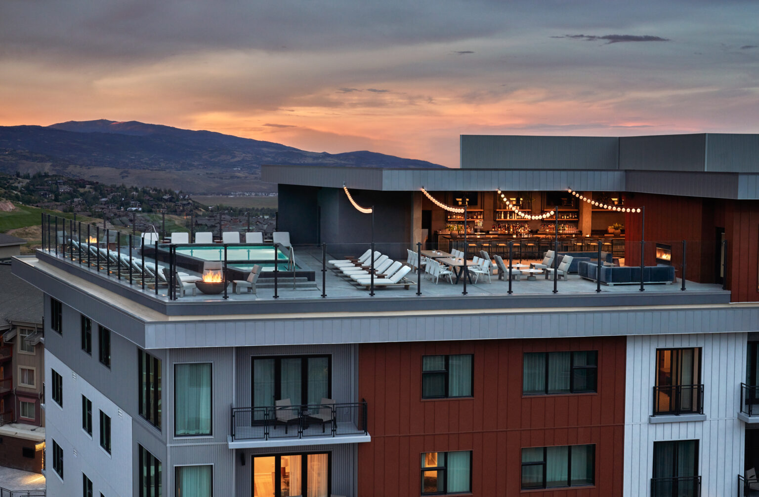 The Pool House Bar at Pendry Park City