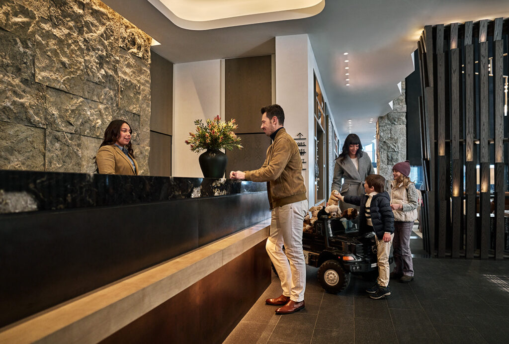 The check-in counter at Pendry Park City