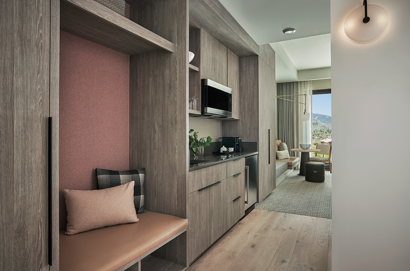 Hallway in a guestroom at Pendry Park City