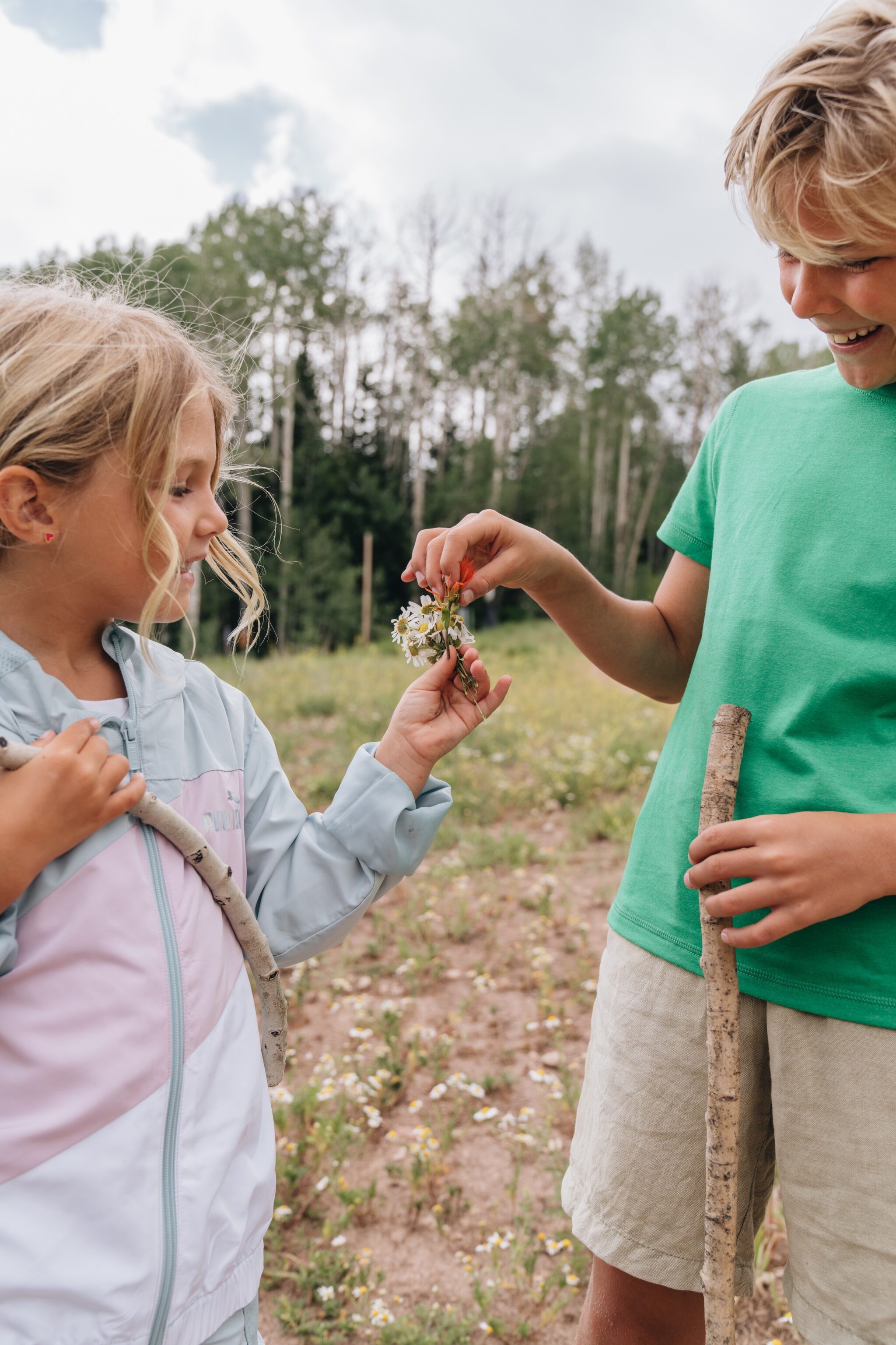 Children on a hike