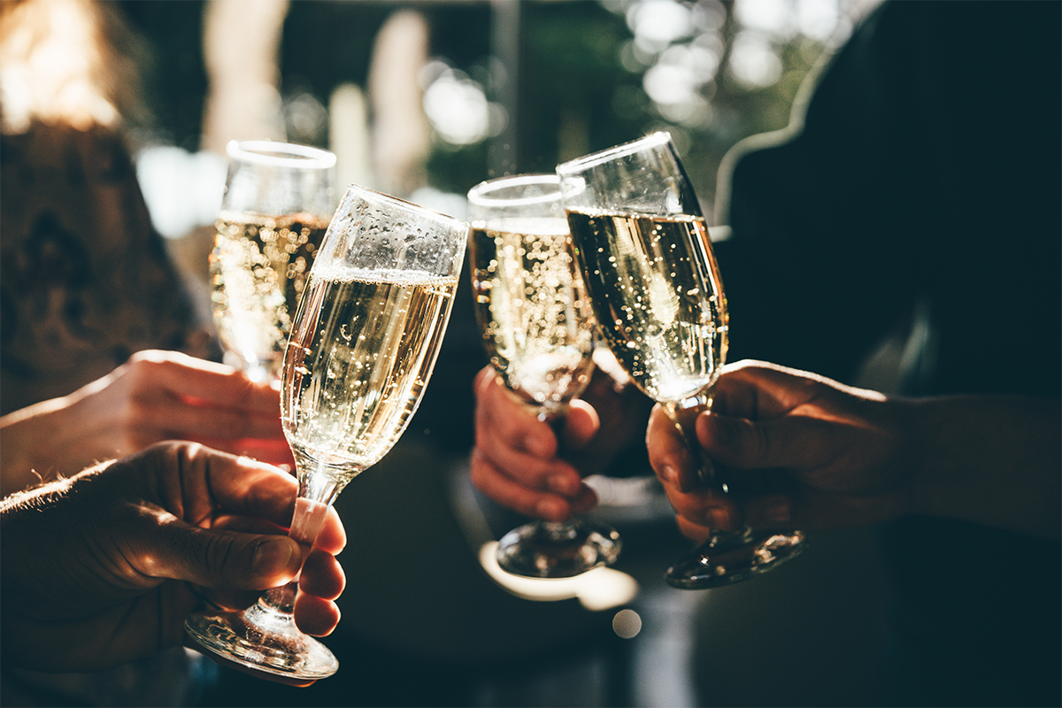 Champagne toast
