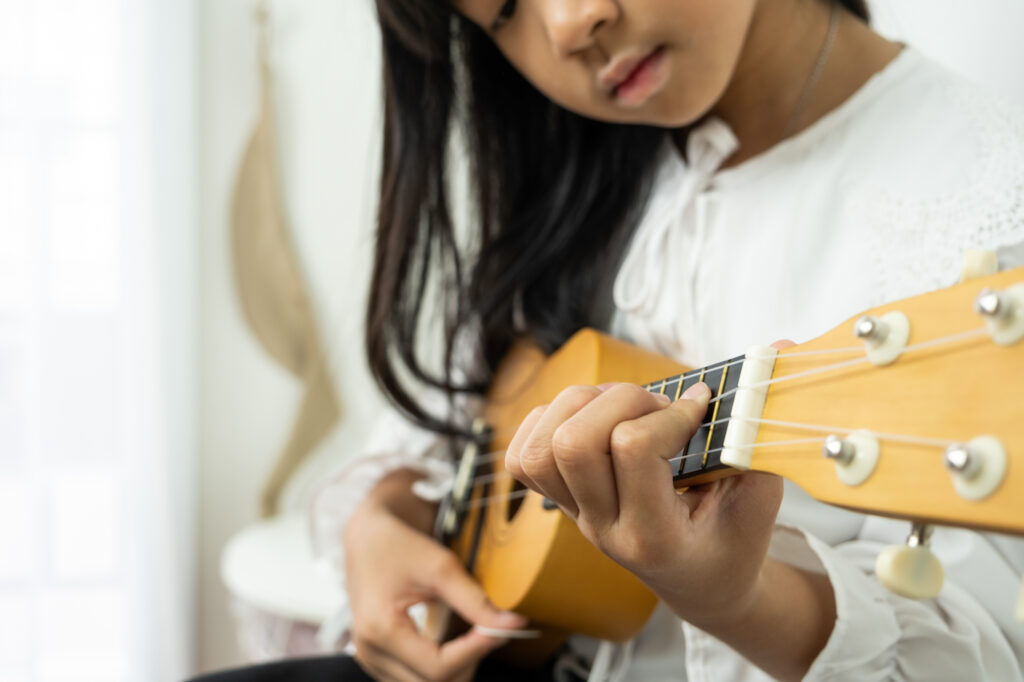 Paintbox Studio Sessions Playing Ukulele