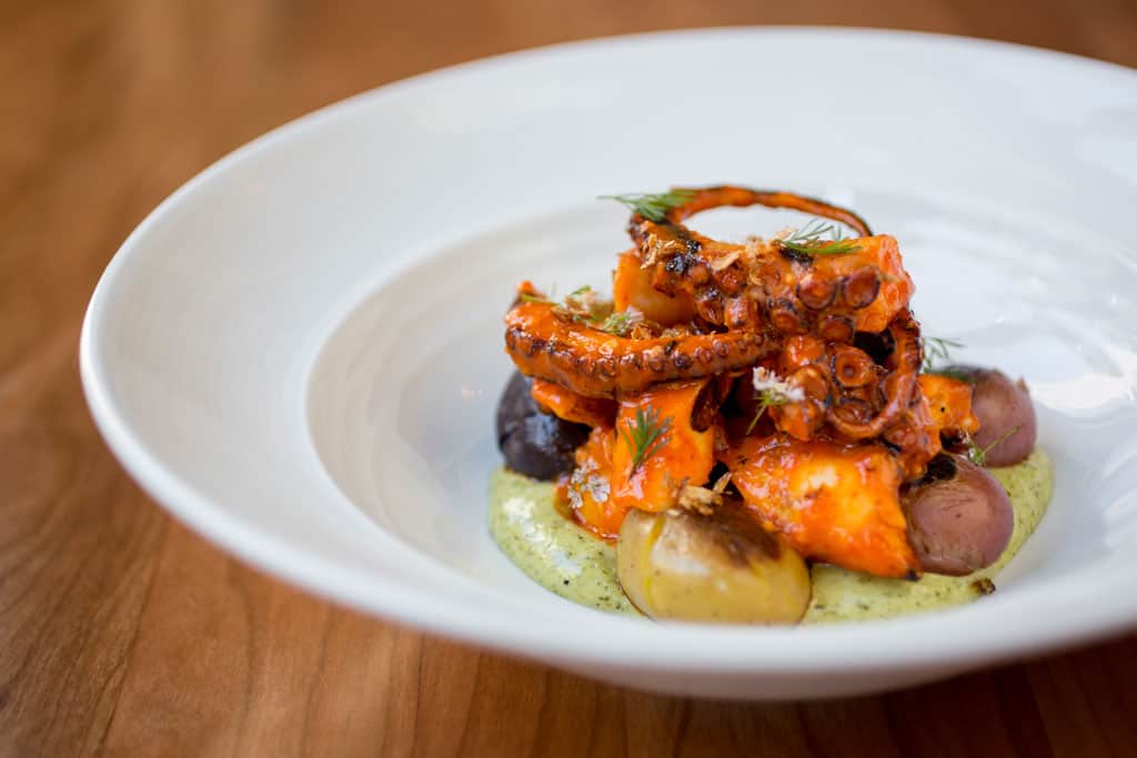 Lionfish octopus entree