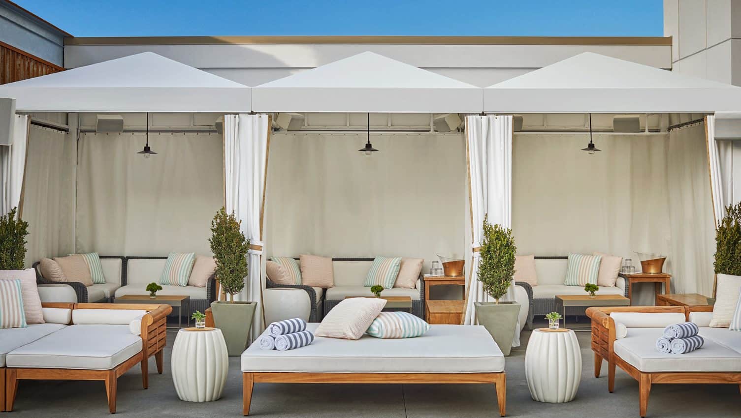 Pool cabana at Pendry San Diego