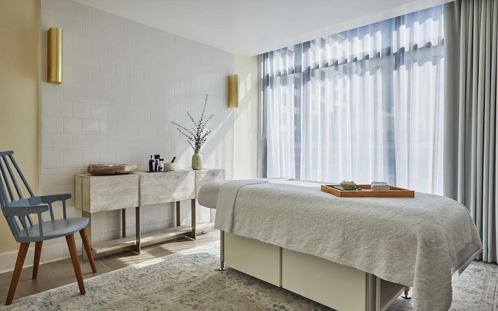 Spa Pendry Massage Bed at luxury spa in San Diego