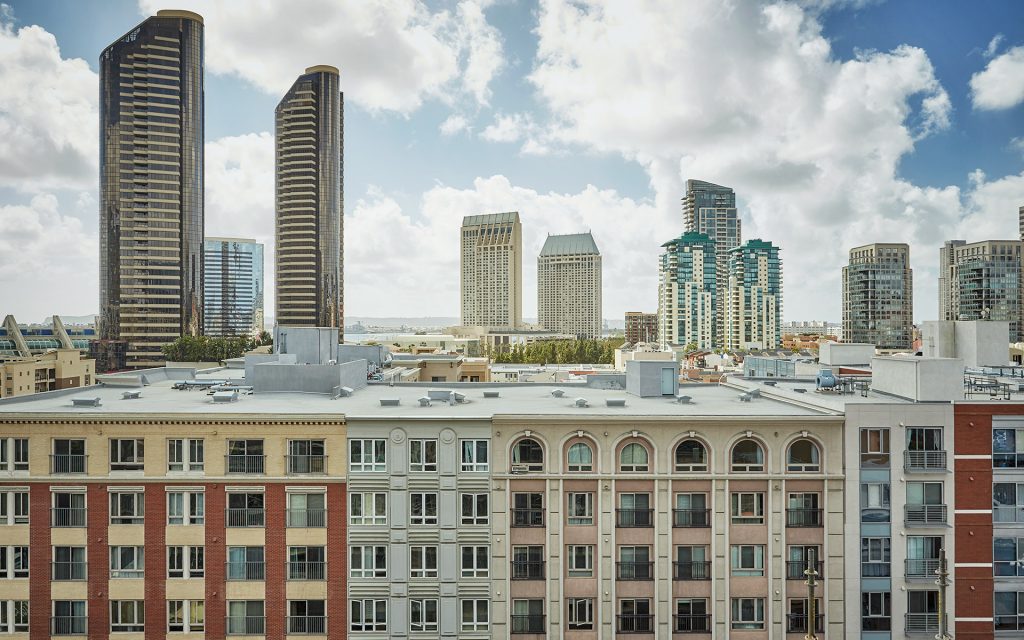 Views of San Diego from luxury San Diego hotel