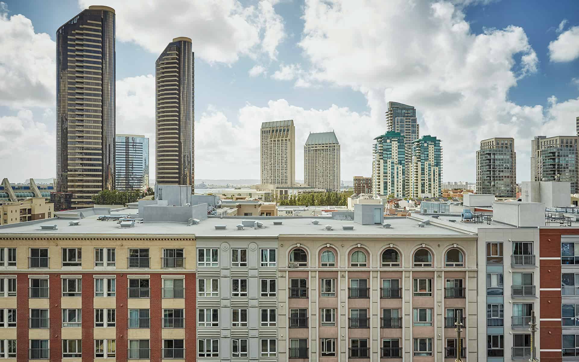 Views of San Diego from luxury San Diego hotel