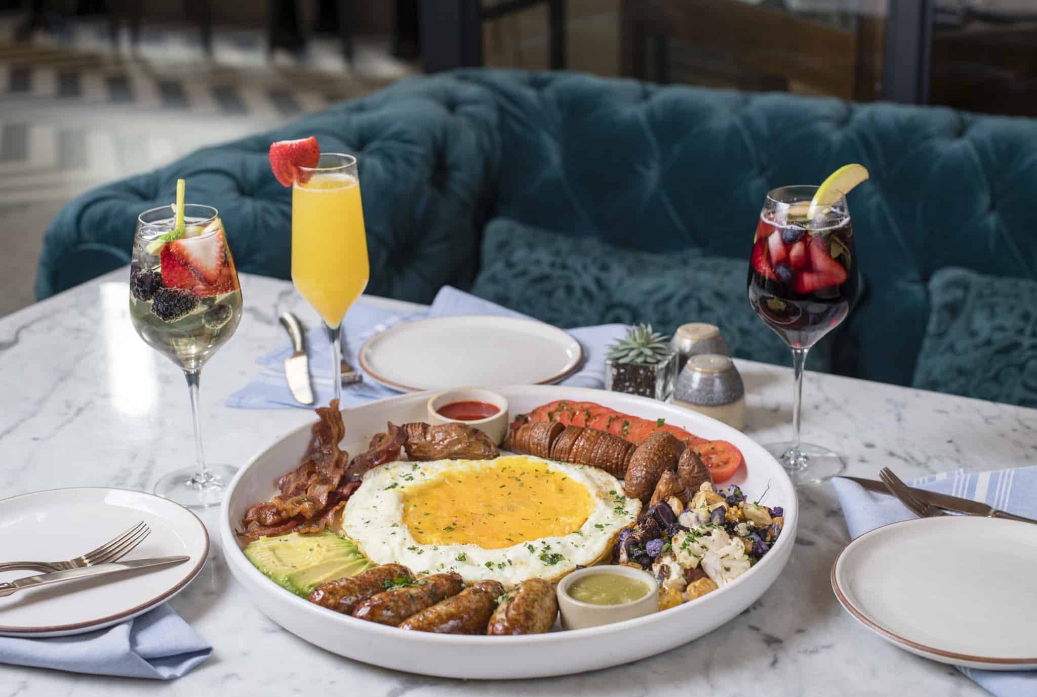 Ostrich egg meal from Provisional at Pendry San Diego, a luxury Gaslamp boutique hotel