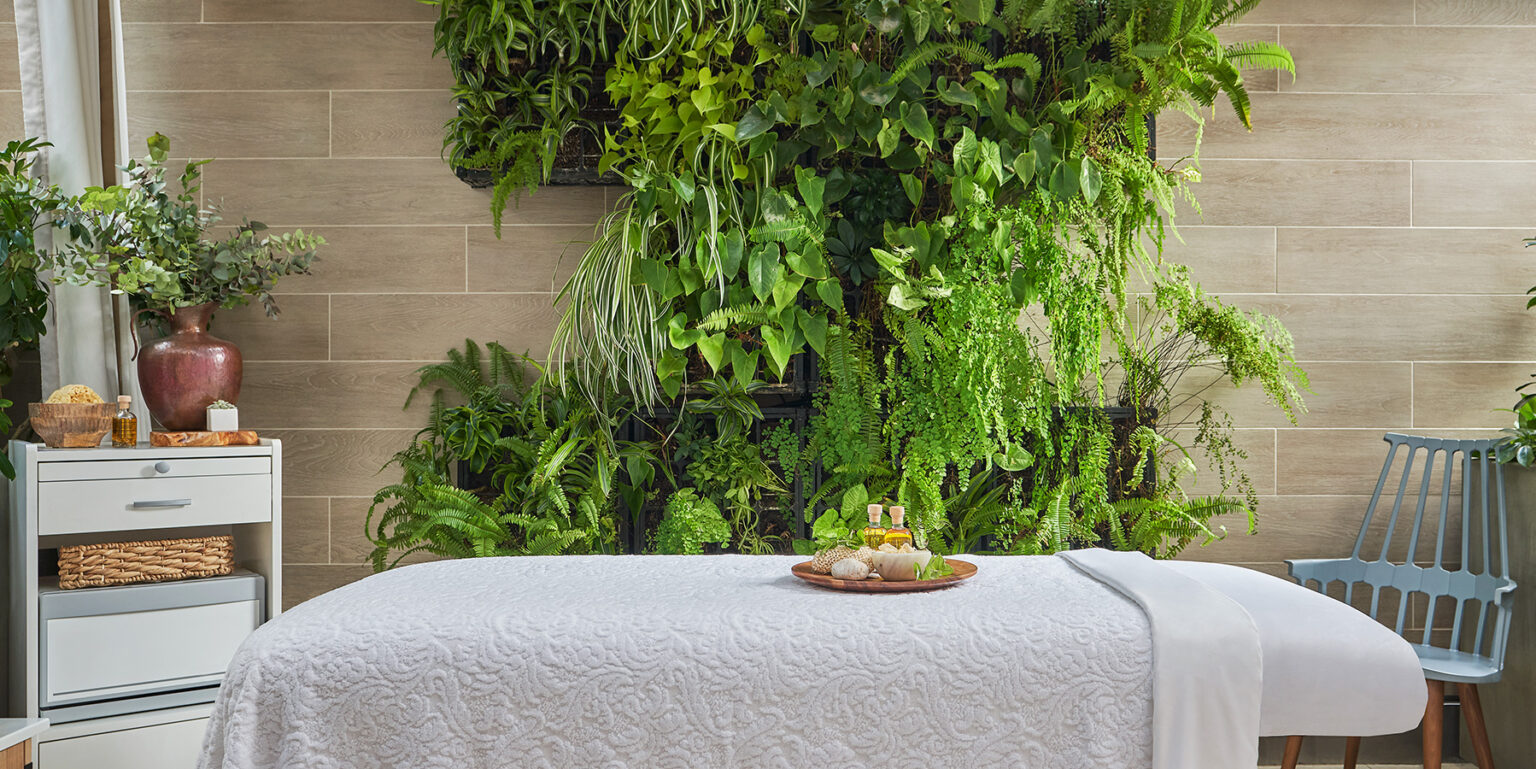 Massage bed at the luxury spa at Pendry San Diego