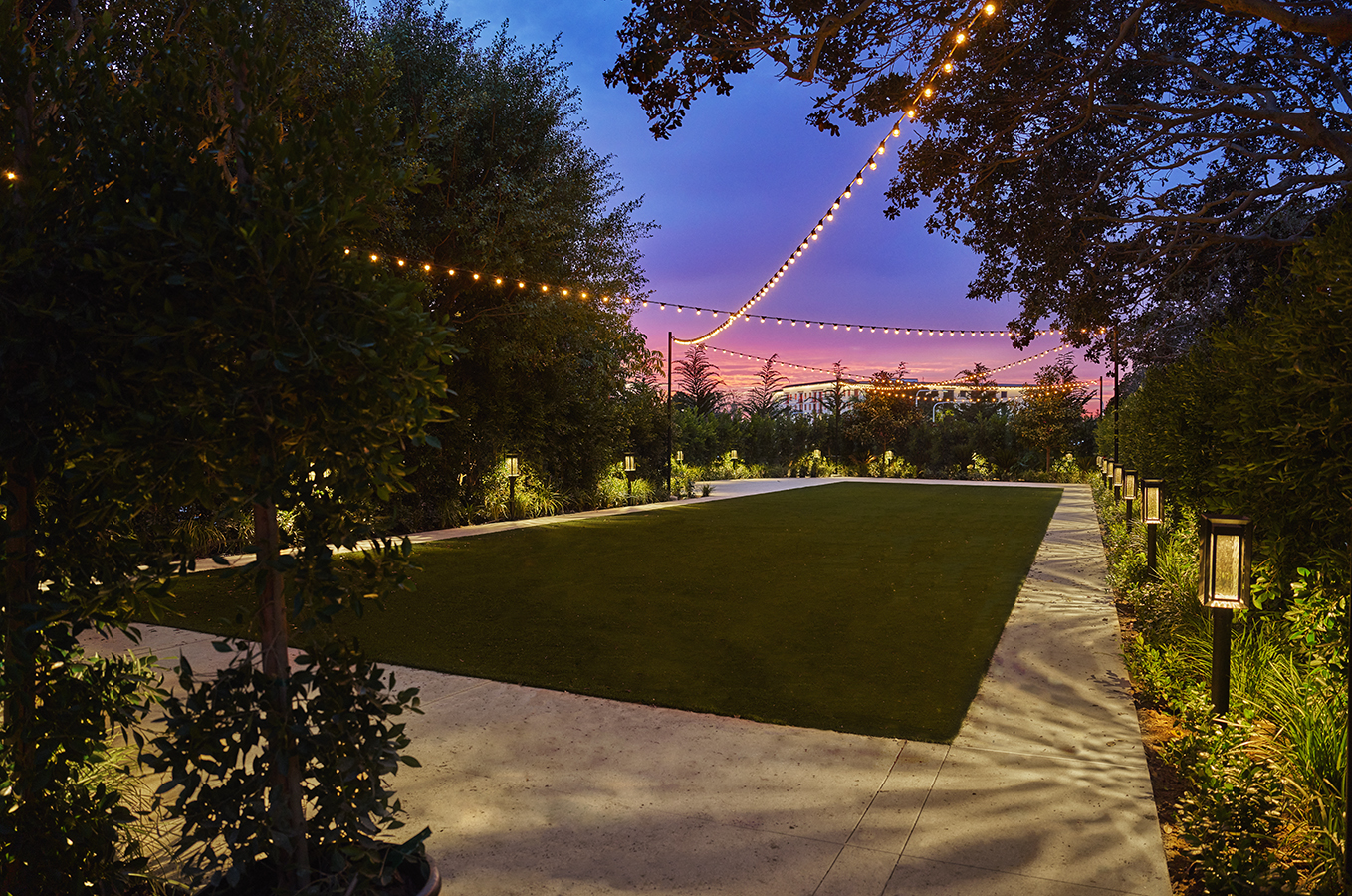 Event Lawn at a boutique hotel in Newport Beach, CA.