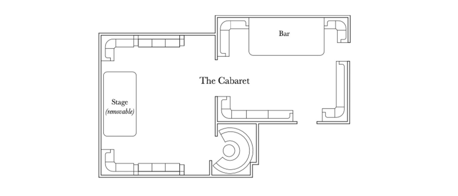 Pendry Newport Beach The Cabaret floorplans