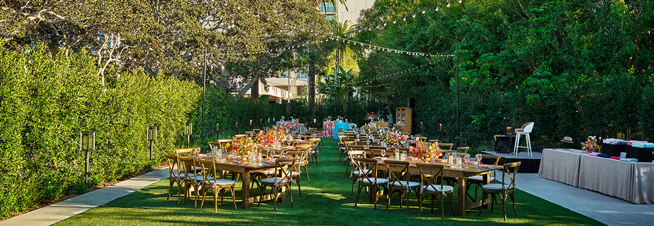 Event lawn at Pendry Newport Beach
