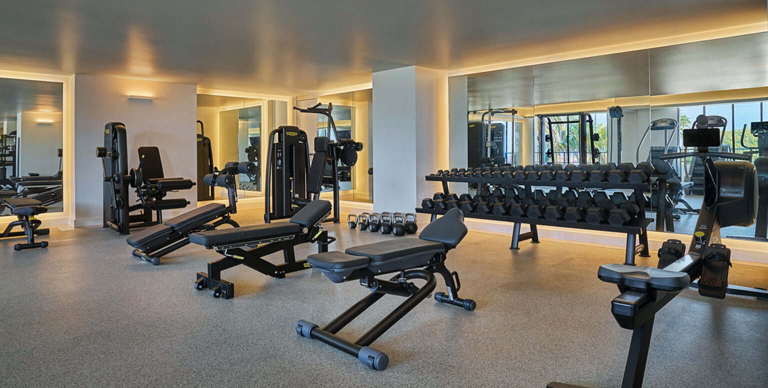 The resort gym at Pendry Newport Beach