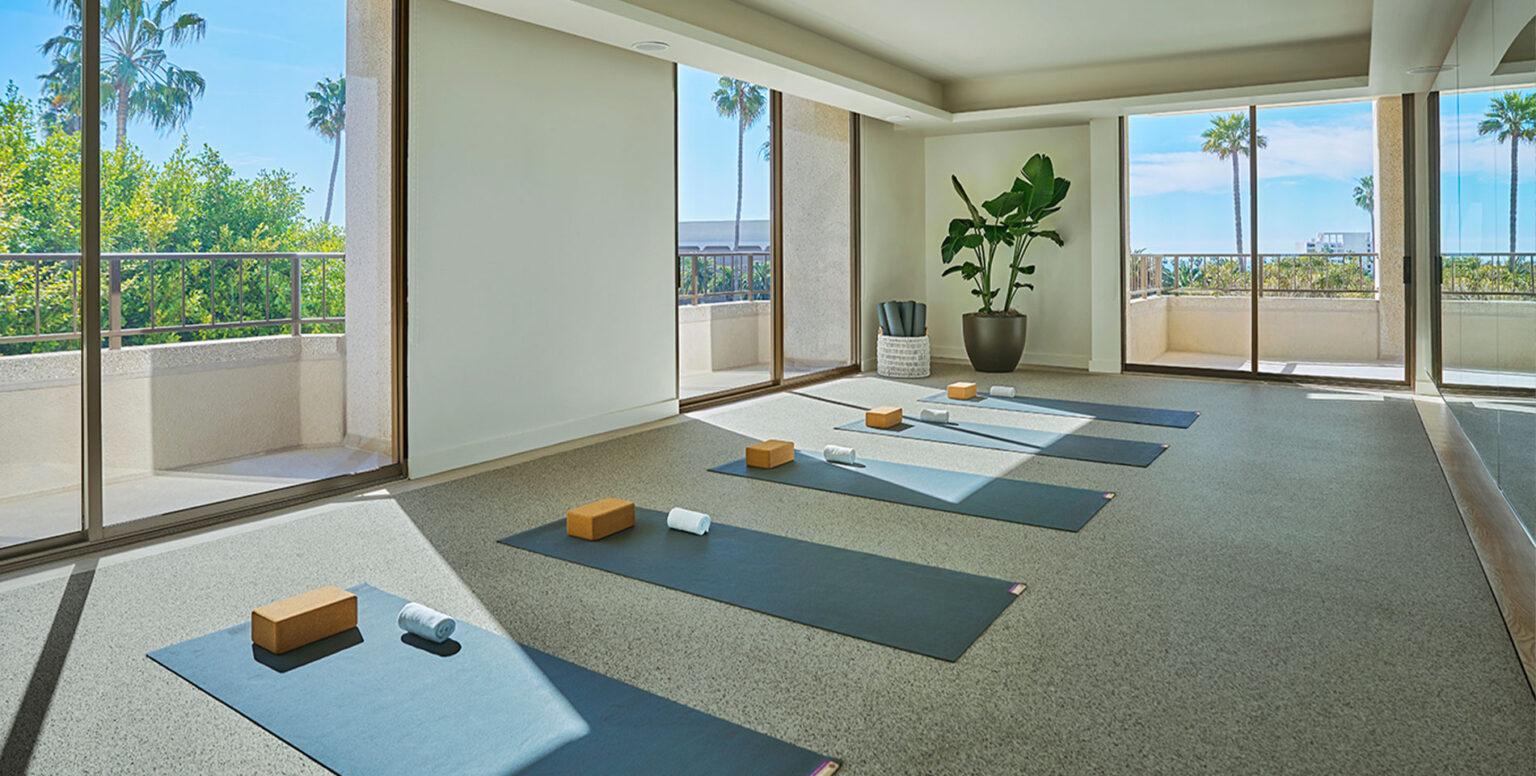 A Newport Beach yoga class at Pendry Newport Beach