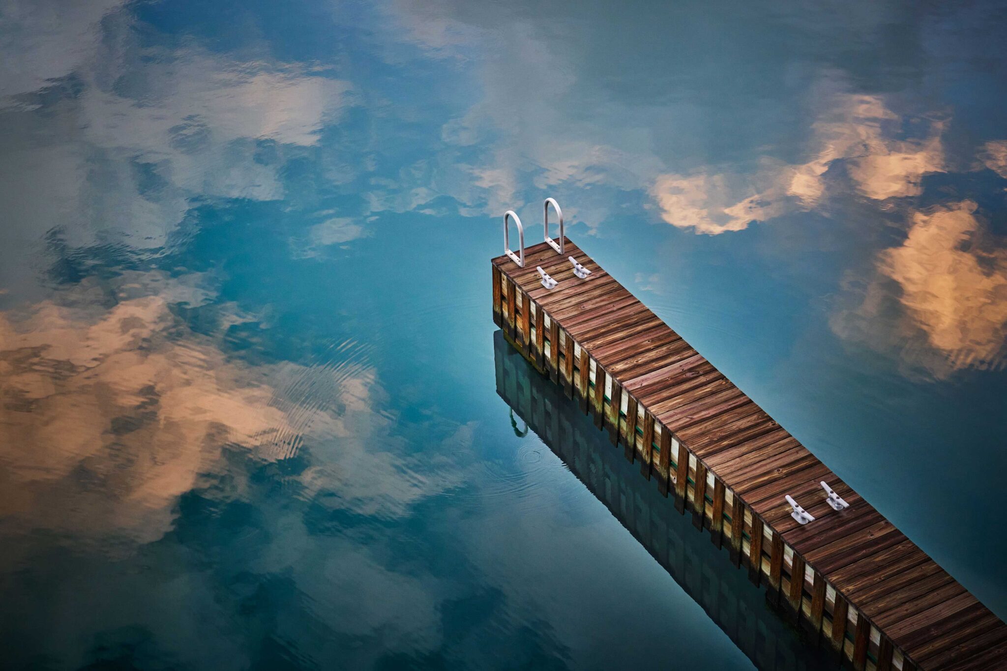 A dock going into the ocean