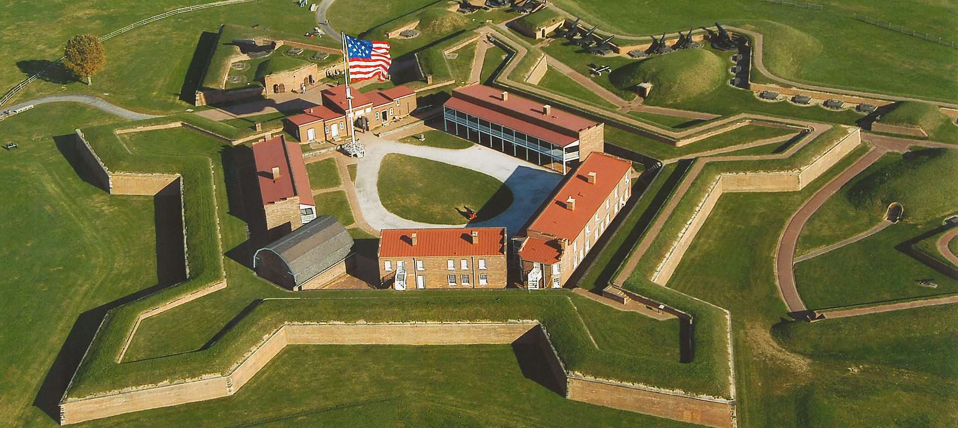 Aerial view of Fort McHenry