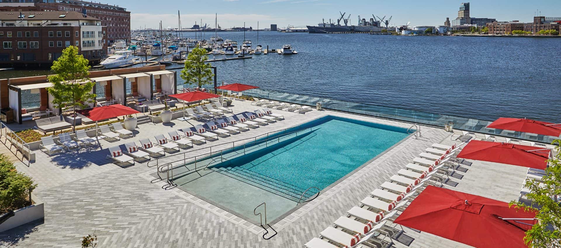 SPB Inner Harbor Hotel Pool Images Sagamore Pendry Baltimore