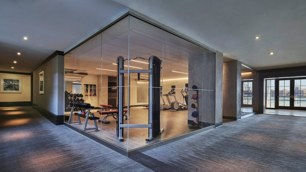 The fitness center at Pendry Baltimore.