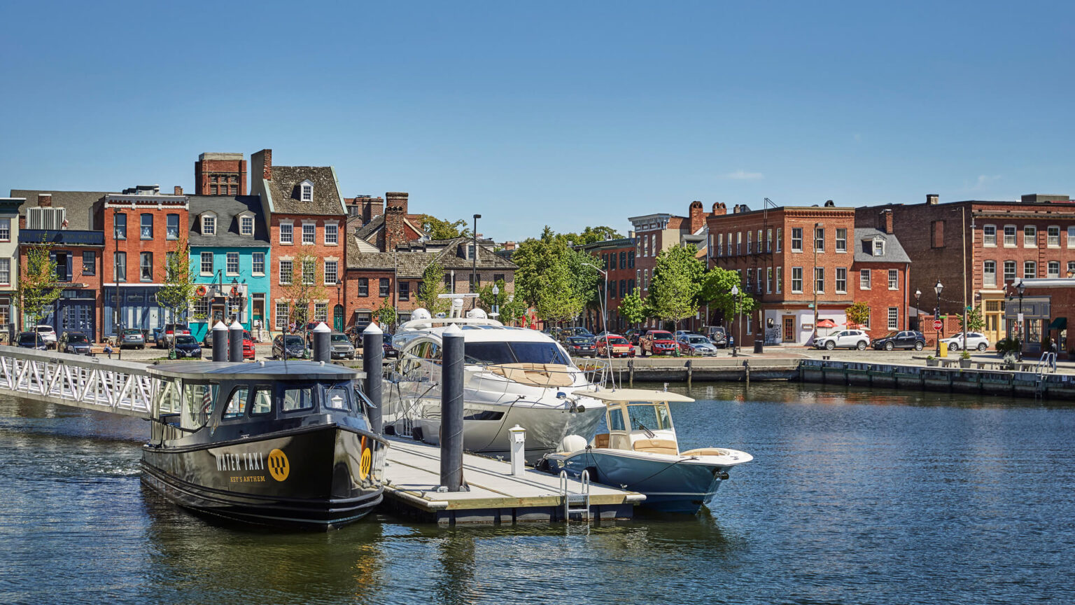 A water taxi in Baltimore.