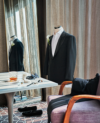 A tux on a mannequin