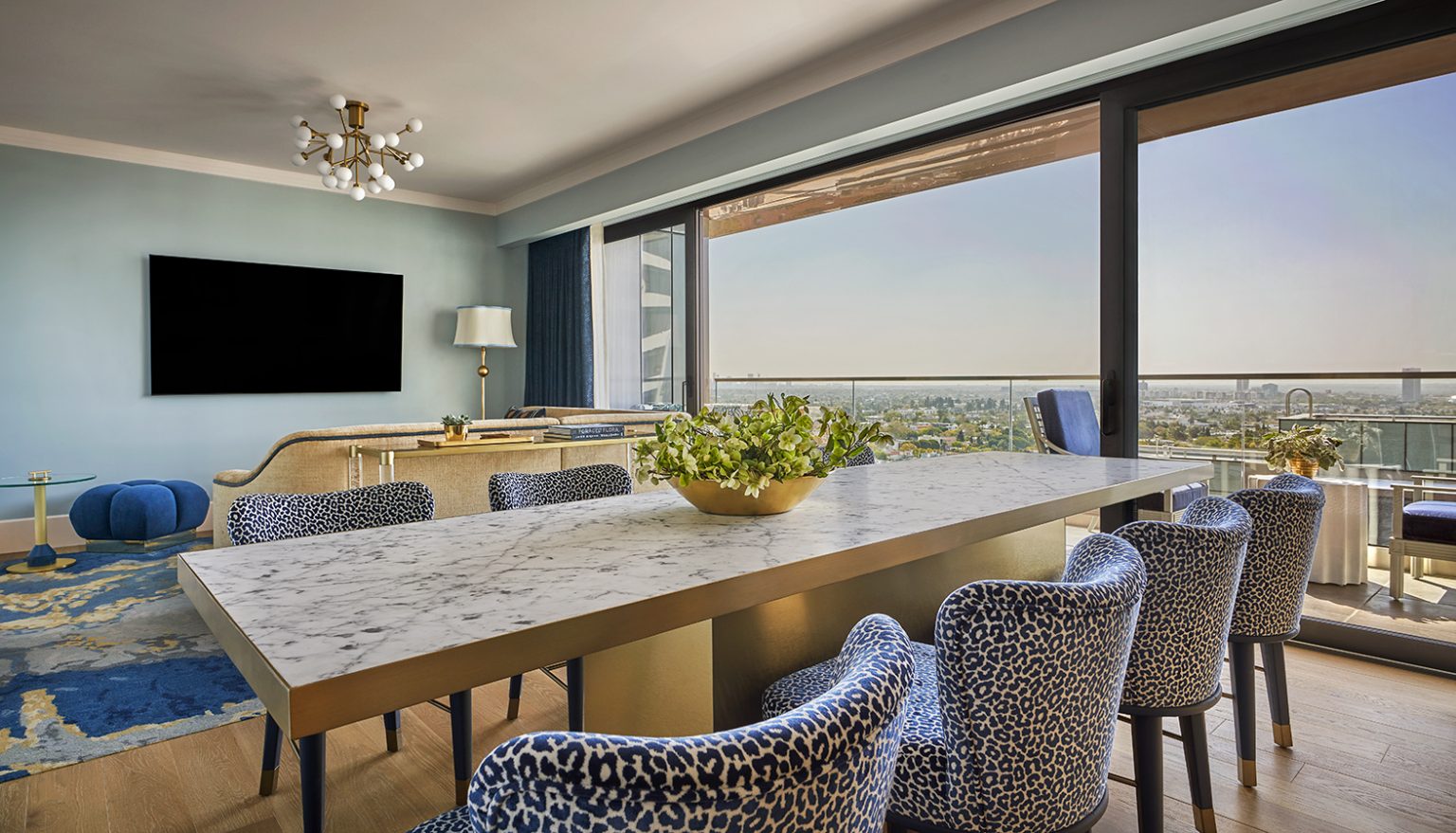 Pendry Suite dining area at Pendry West Hollywood, a luxury weho hotel