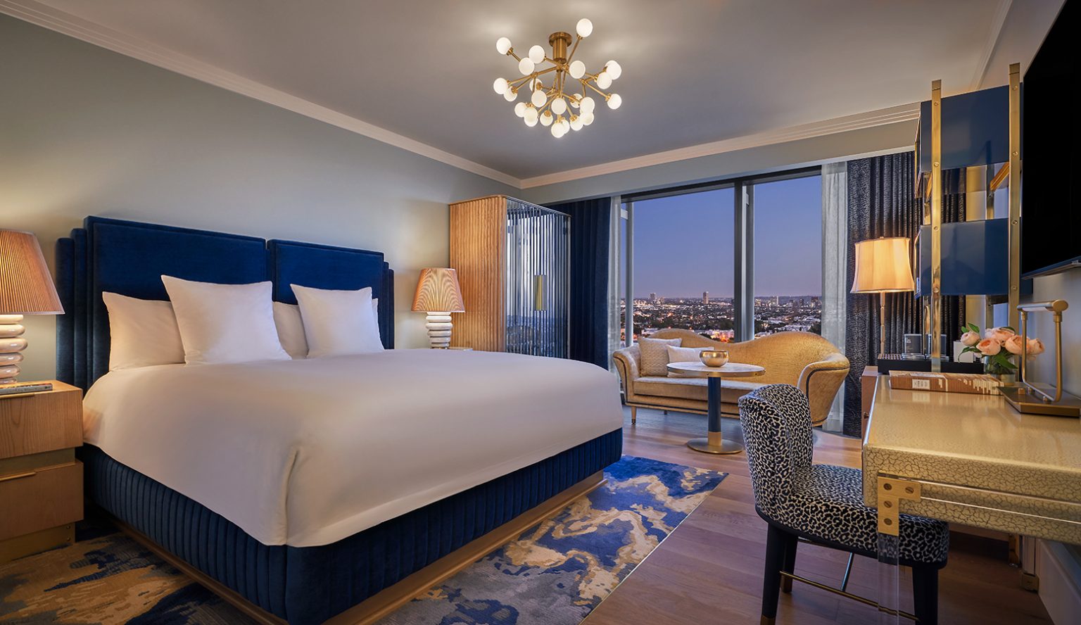 Deluxe Skyline King at Pendry West Hollywood, a boutique hotel in Hollywood