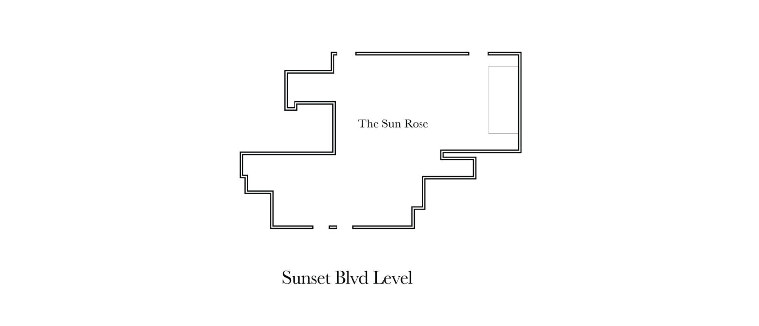 Floorplan of Sunset Level at Pendry West Hollywood