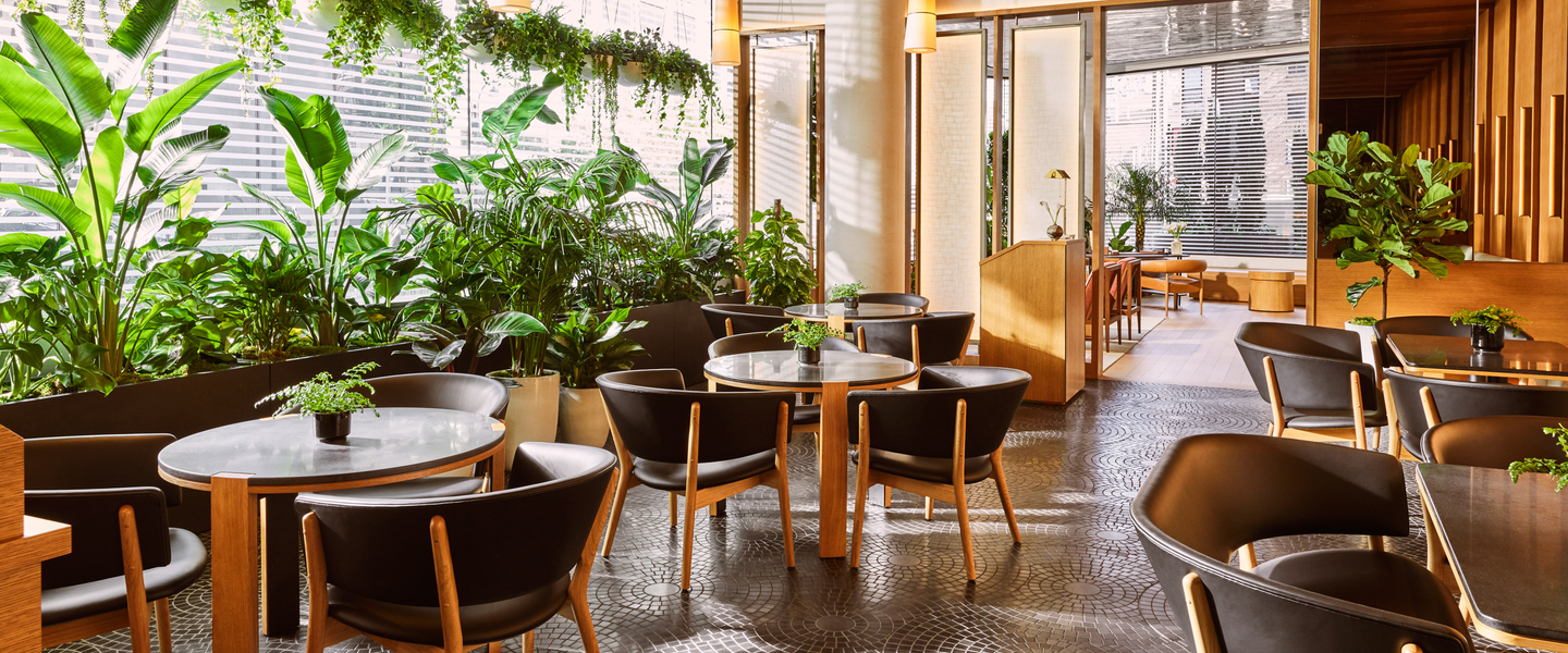 Garden Room at Pendry Manhattan West boutique hotel