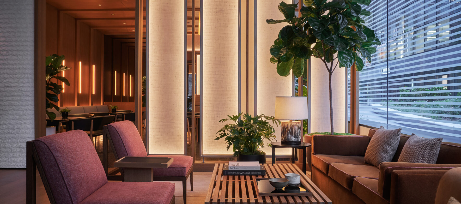 Lobby at Pendry Manhattan West boutique hotel