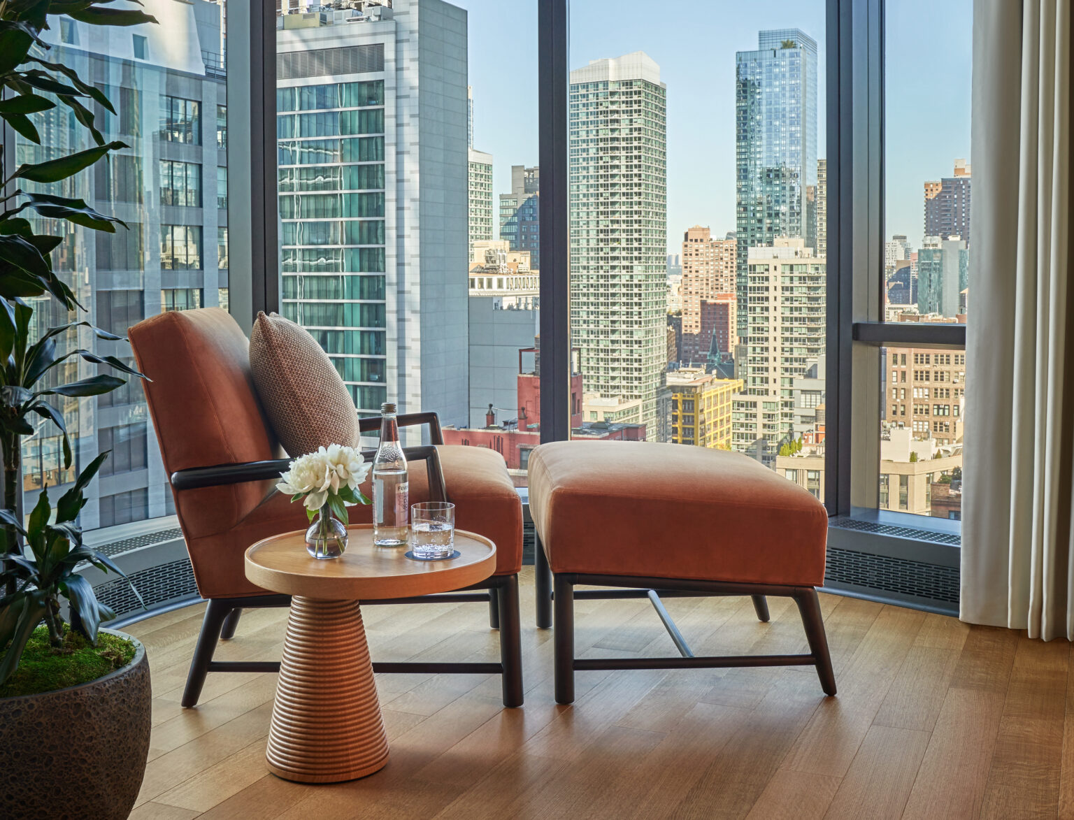 A suite Lounge Seat at Pendry a NYC Luxury Hotel