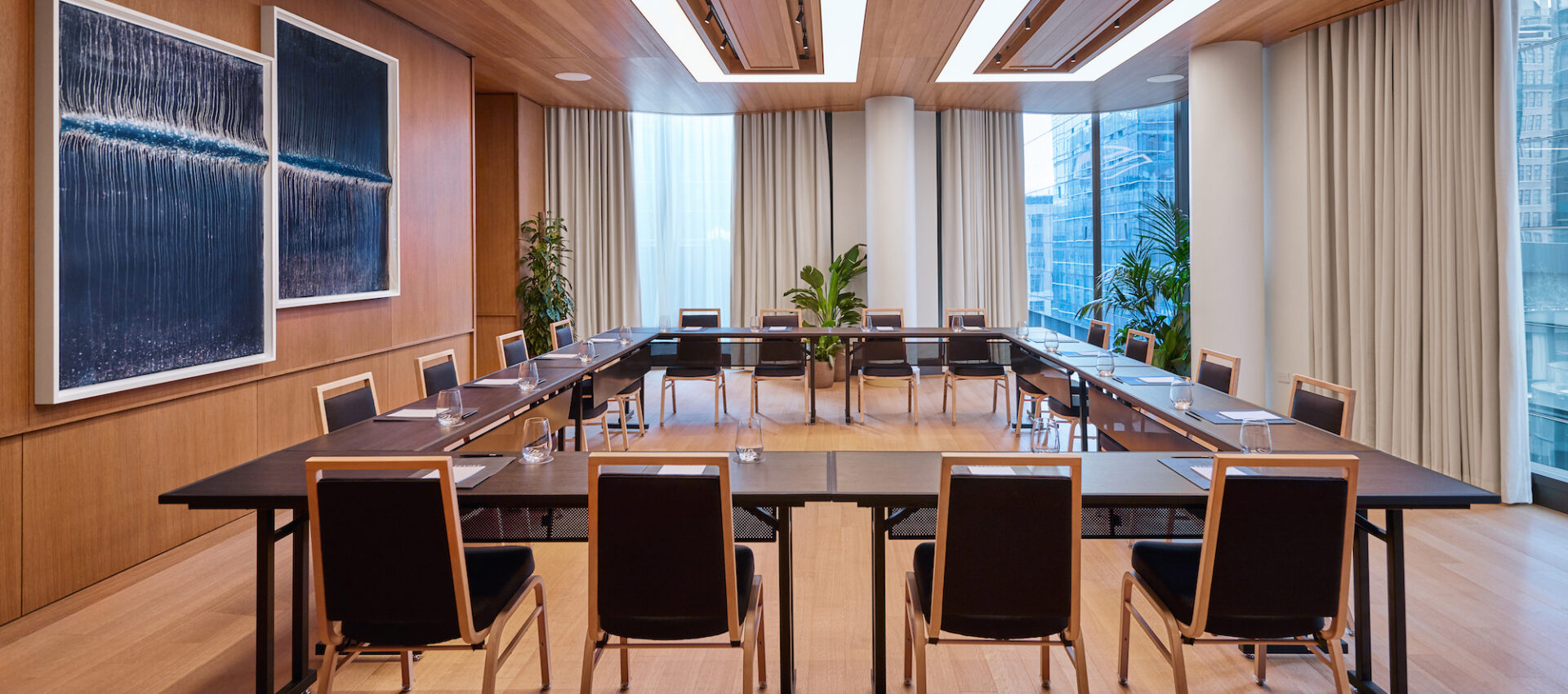 Meeting room interior at Pendry Manhattan West