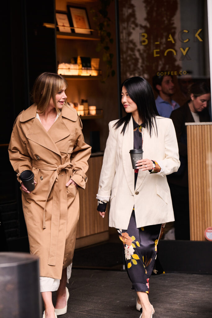 Two women exploring New York City.