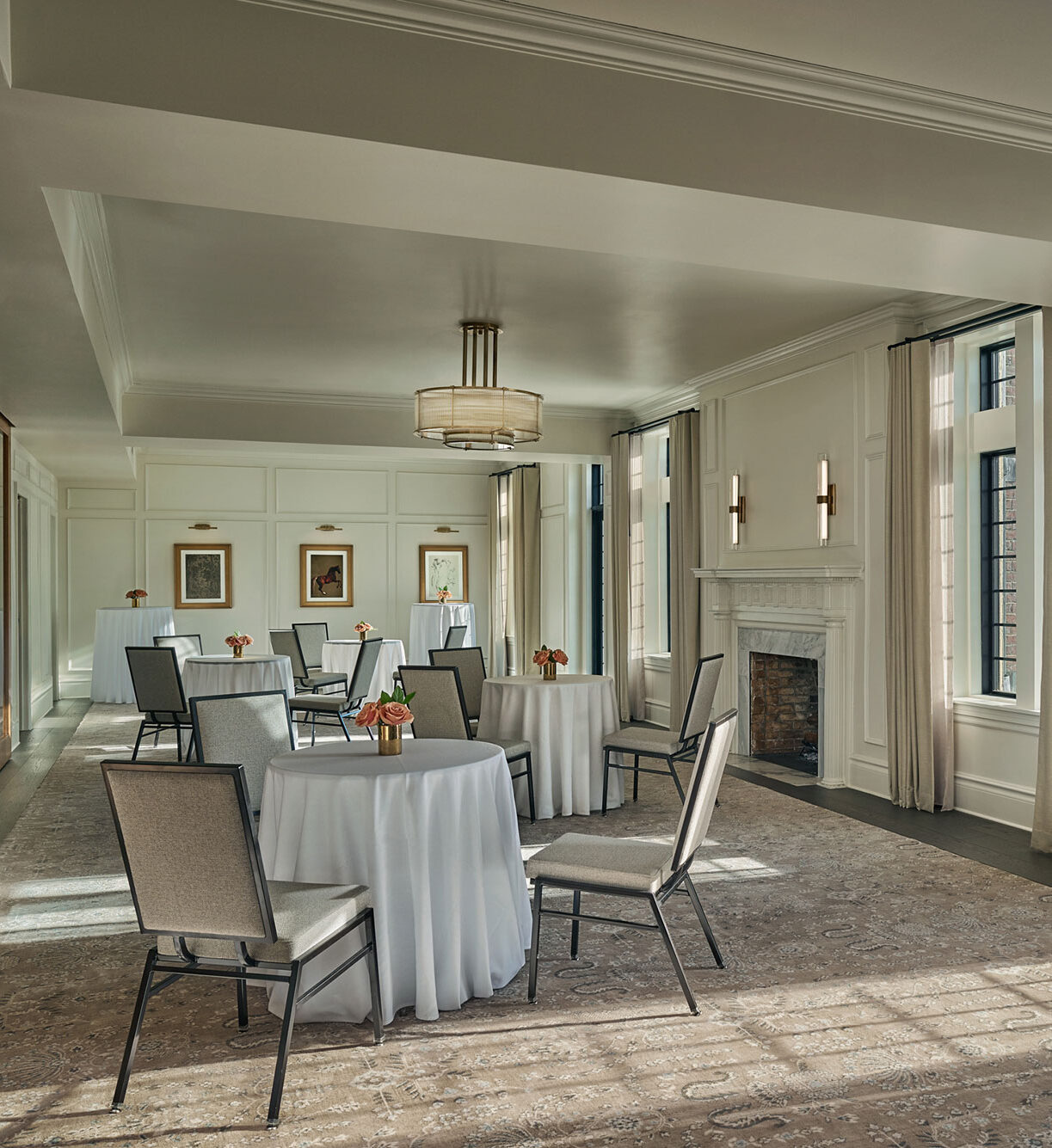 The Parlour at Pendry Natirar set up for an event.