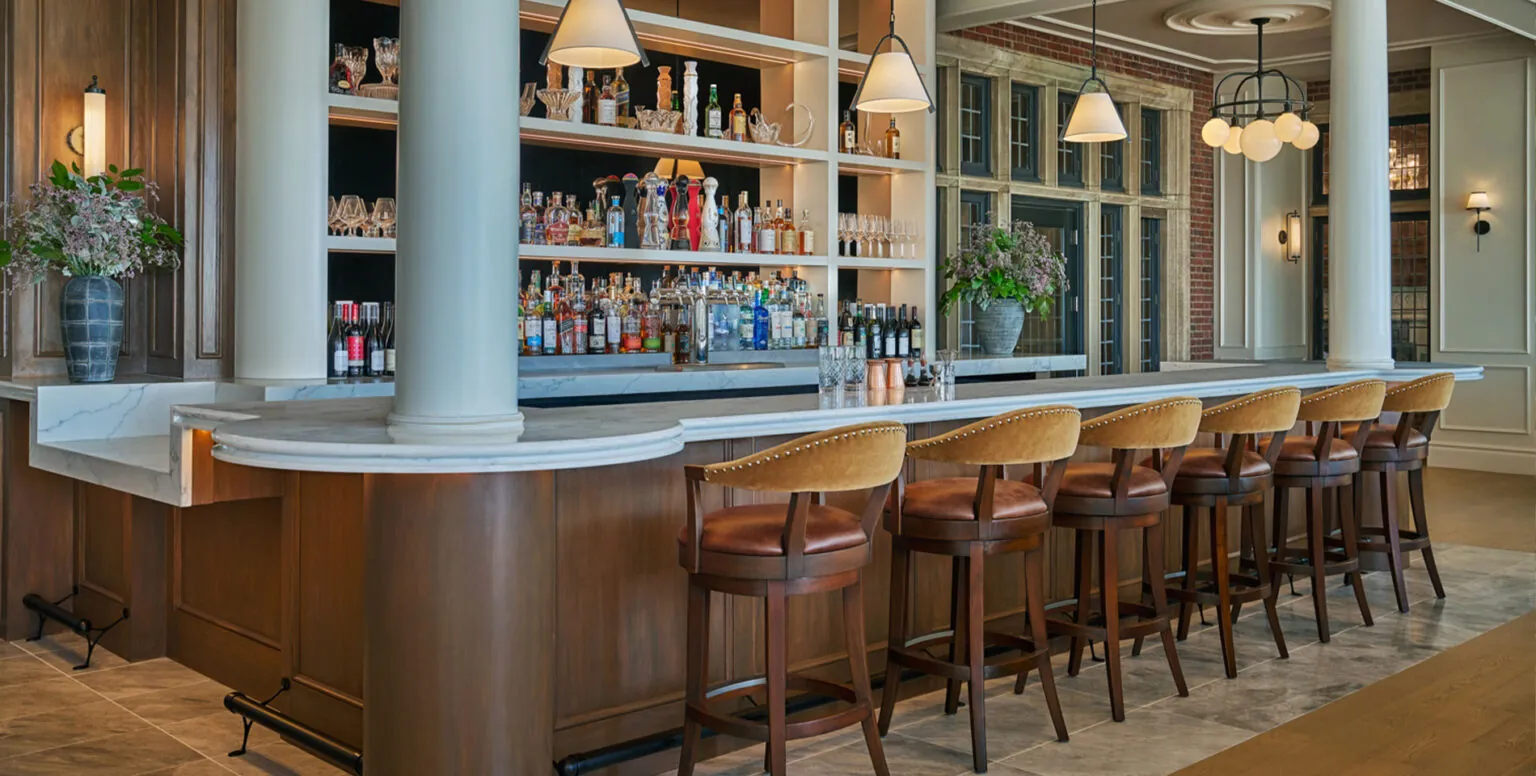 The bar at Ladd’s Tavern in Pendry Natirar