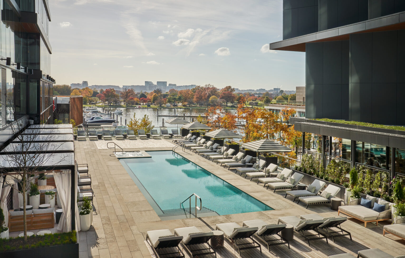 Pool Terrace at Pendry Washington DC – The Wharf