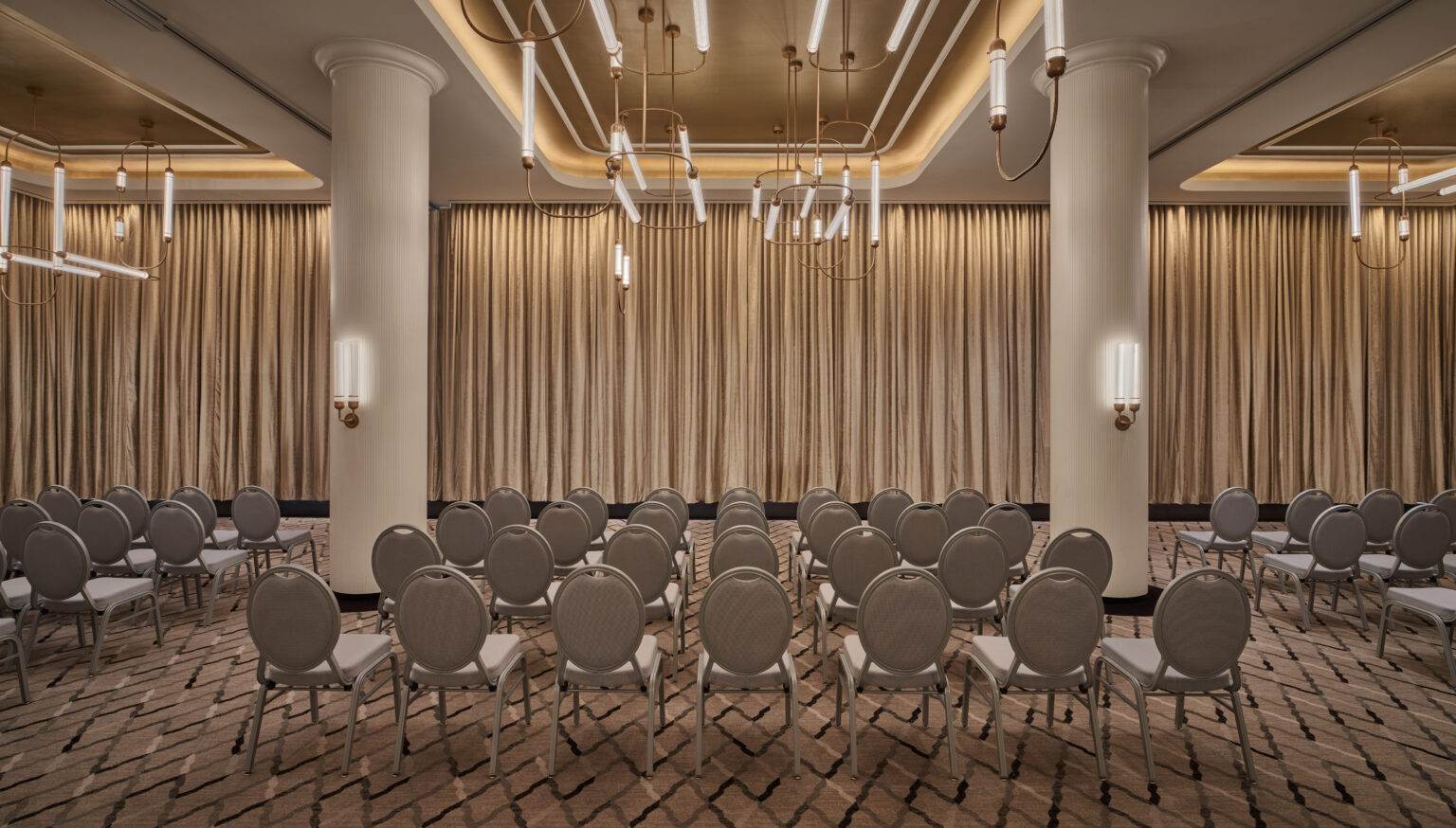 Ballroom Theater Setup for special events at Washington DC boutique hotel