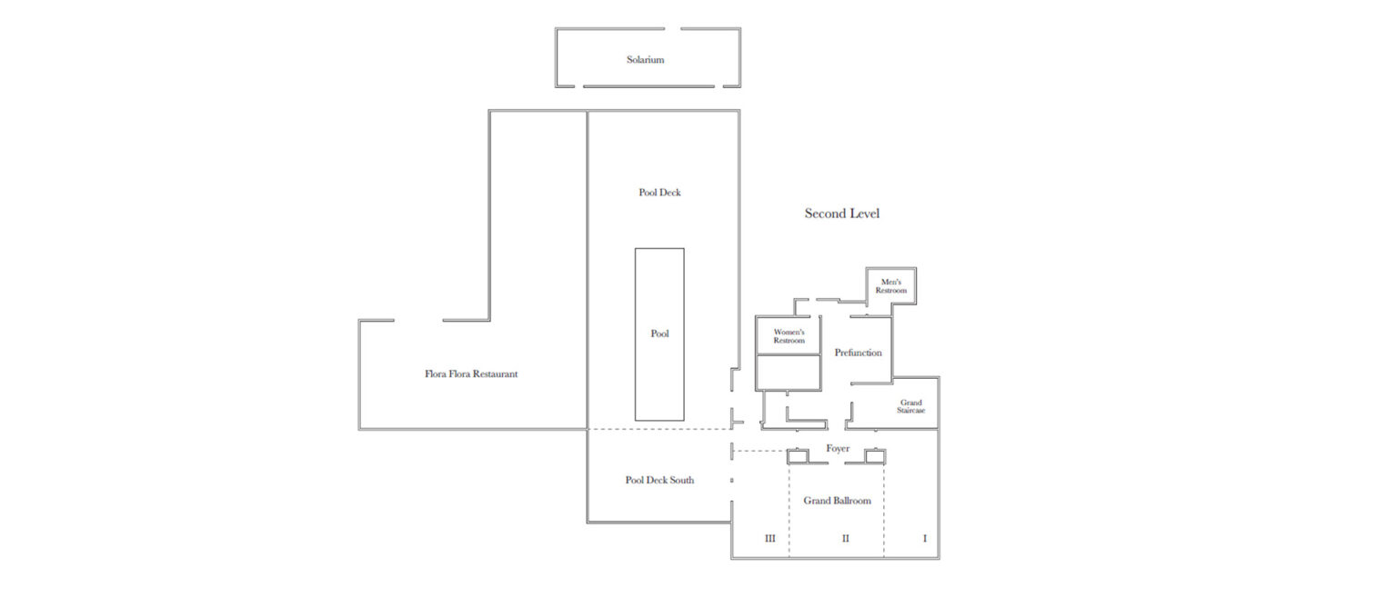 Pendry Washington DC second level floorplan