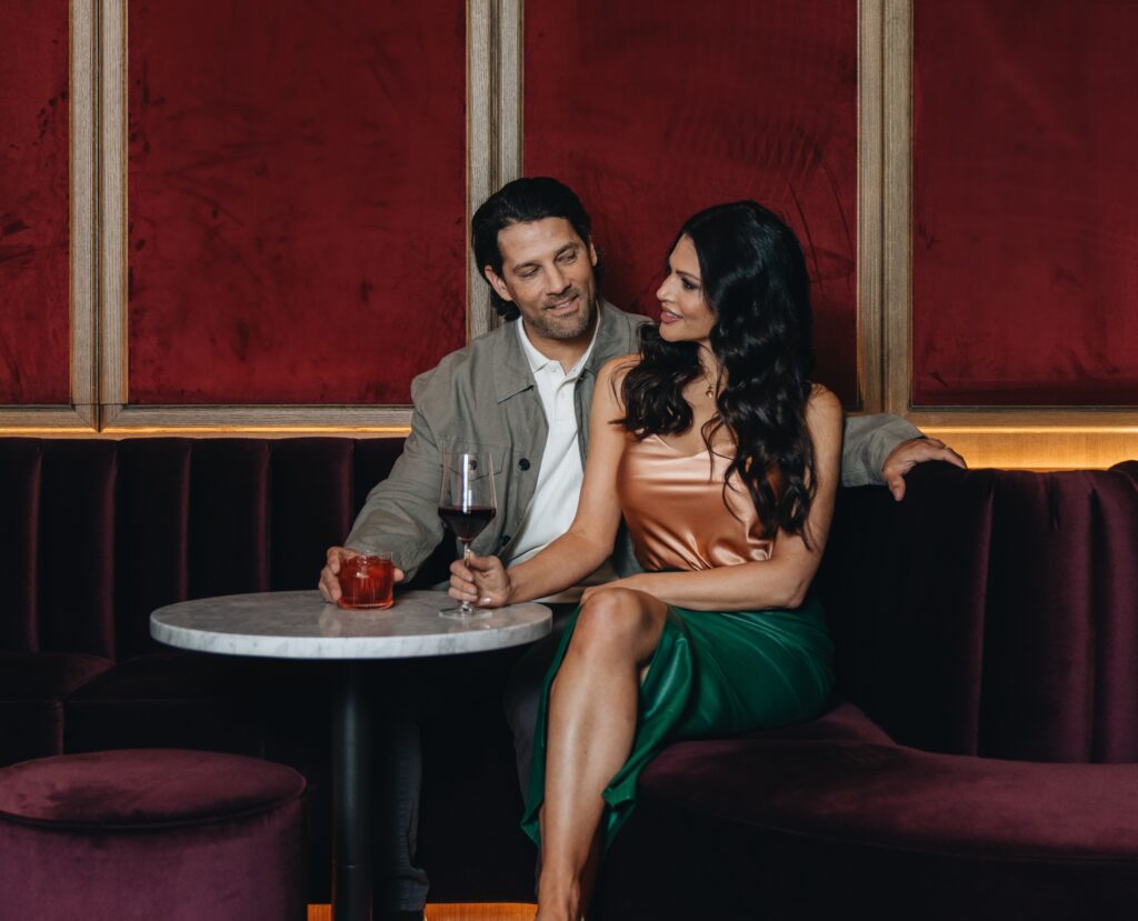 Social Hour at Bar Pendry with couple and cocktails