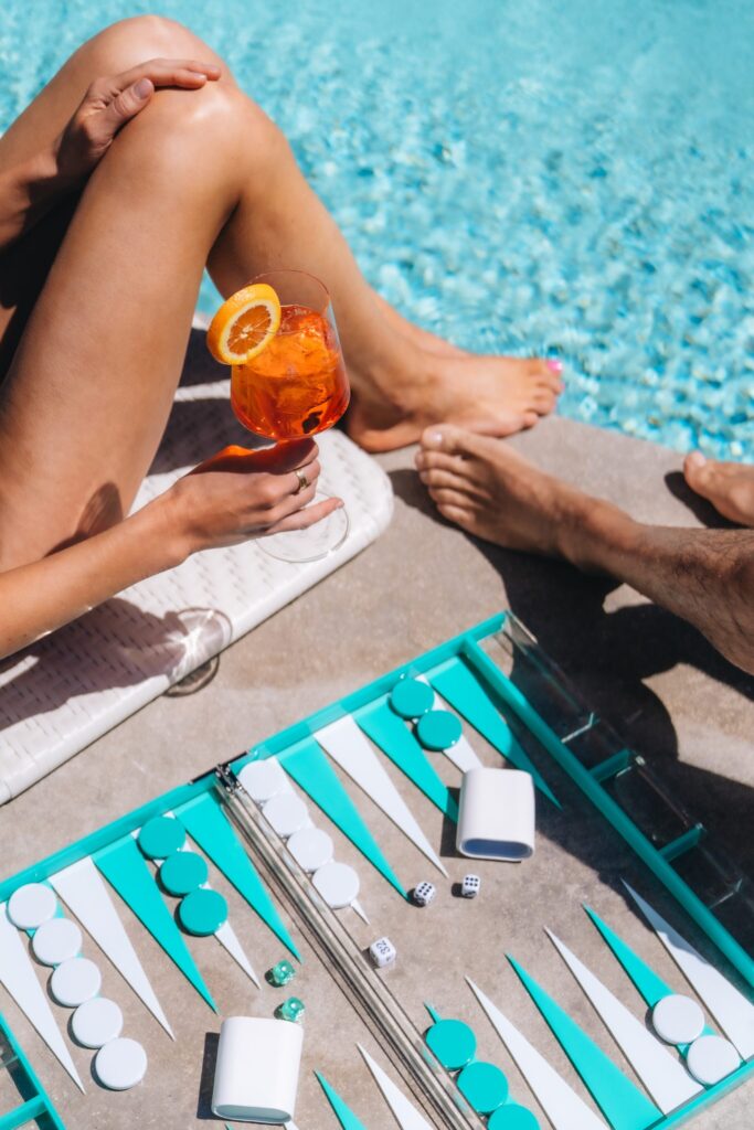 Couple at Pool