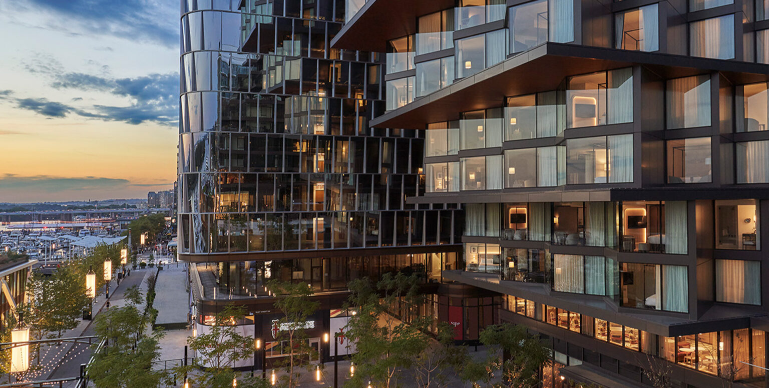 A close-up of Pendry Washington DC &ndash; The Wharf