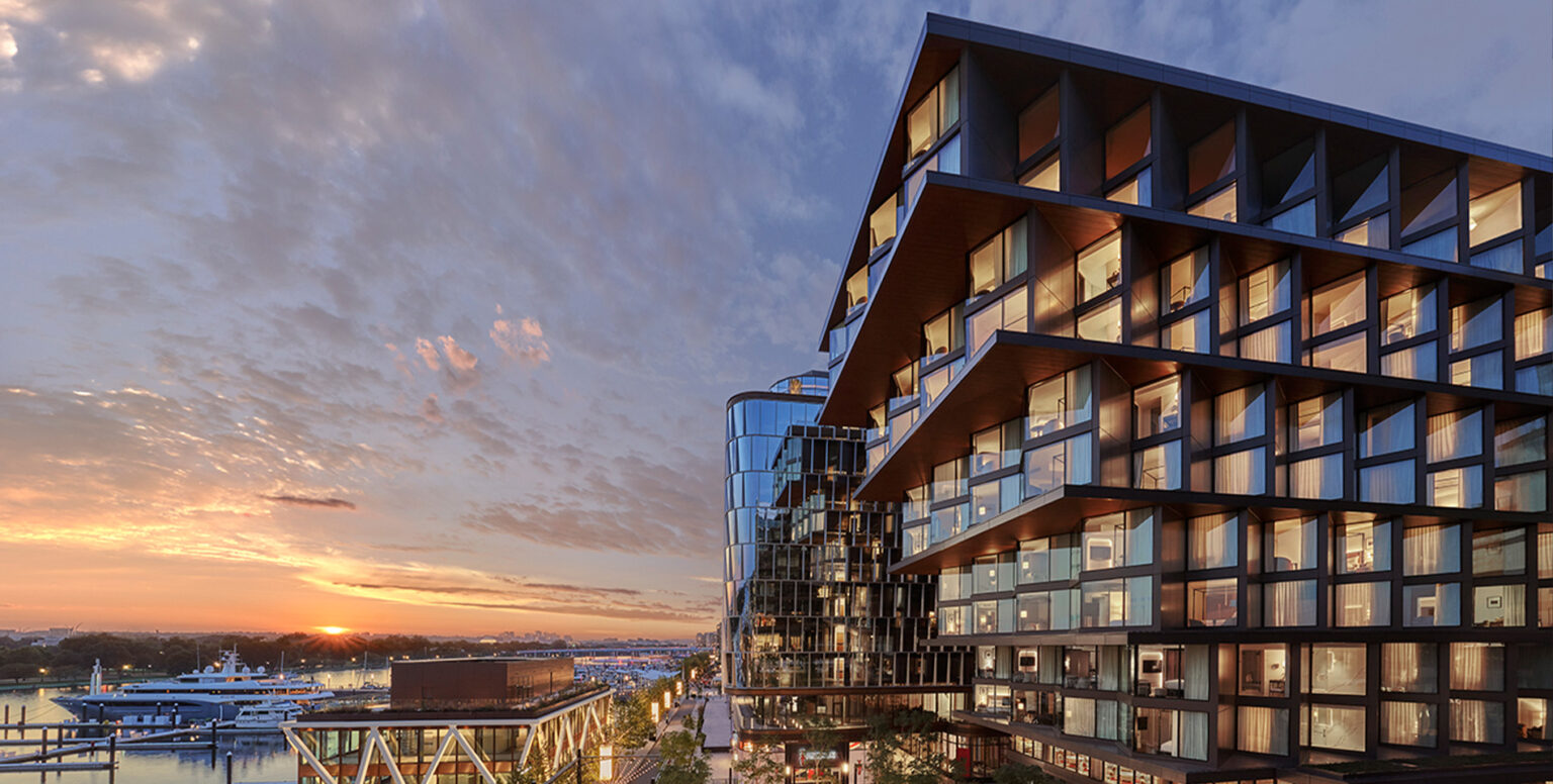 The exterior of Pendry Washington DC &ndash; The Wharf on the Washington Harbor