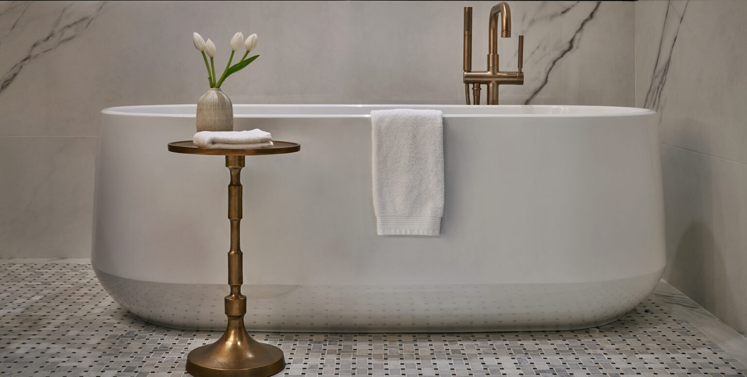 A bathtub in a suite at a Washington DC hotel, Pendry Washington DC &ndash; The Wharf