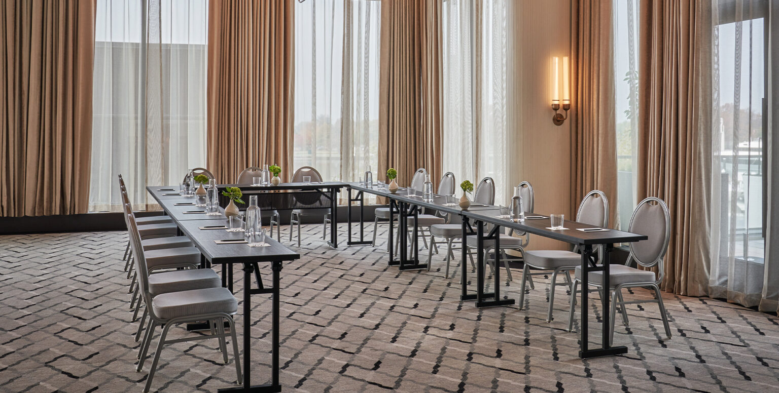 A DC conference room at Pendry Washington DC &ndash; The Wharf